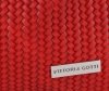 Bőr táska shopper bag Vittoria Gotti piros V80050